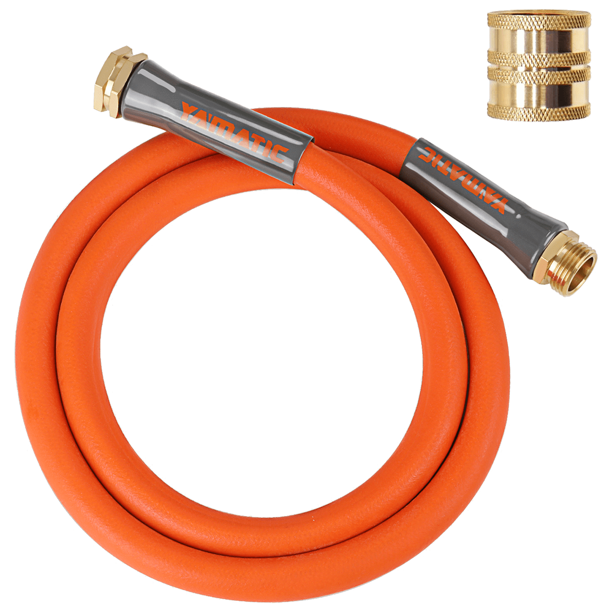 short garden hose extension solid brass connector – YAMATIC®