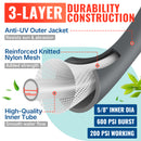 50FT Easy-grip 5/8'' Garden Hose (Grey)-3