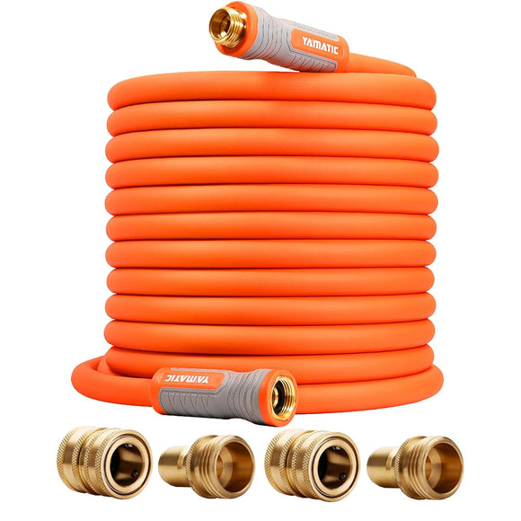 100FT Easy-grip 5/8'' Garden Hose with Quick Connect