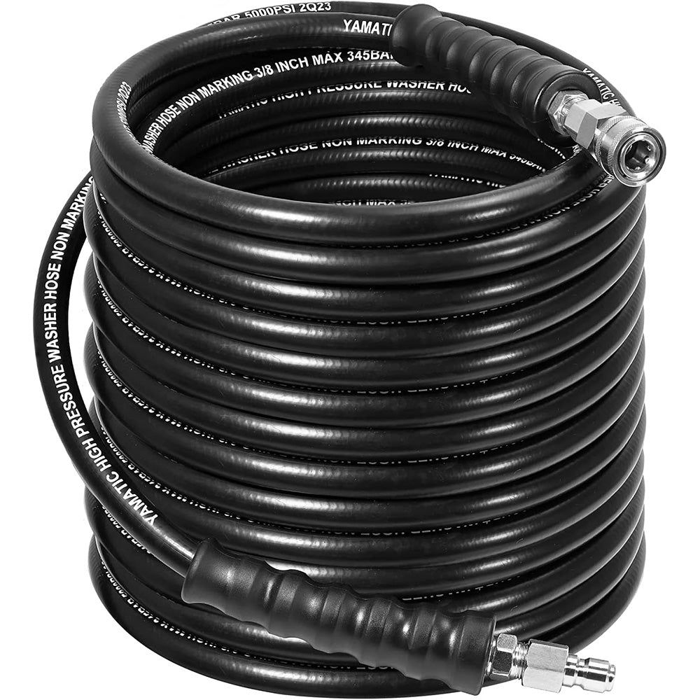 100FT 3/8" Industrial Grade Rubber Pressure Washer Hose 5000 PSI