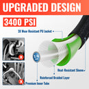 50FT Flexible Pressure Washer Hose With Heat-resistant Sleeve 3400 PSI-4