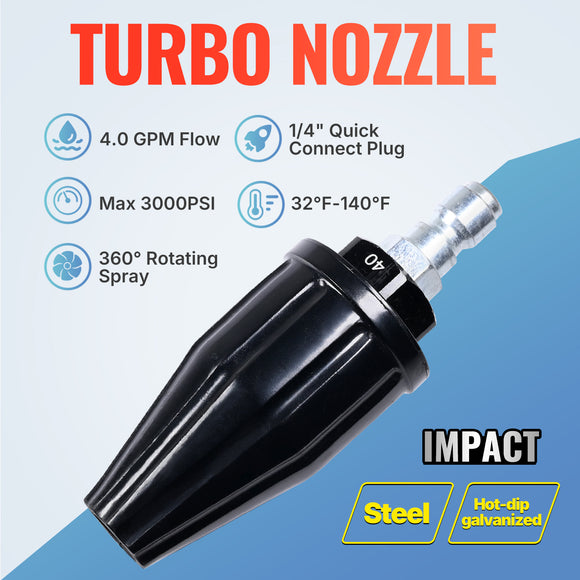 Turbo Nozzle 3000 PSI 4.0 GPM
