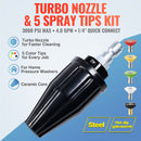 Turbo Nozzle with 5 Spray Nozzles 3000 PSI 4.0 GPM-3