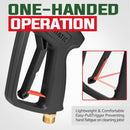 YAMATIC High Pressure Washer Short Gun with M22-14mm Inlet, Power Washer Spray Handle with 5 Spray Nozzle Tips, Replacement for Ryobi, Simpson, Crafts-4