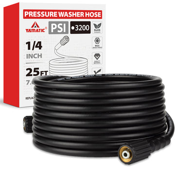 25FT Kink Resistant Pressure Washer Hose 3200 PSI