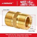 M22-14mm Male to Male Extension Adapter 4000 PSI-4