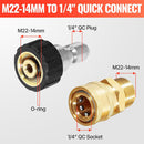 Quick Connector Fittings M22 to 1/4'' Plug-2