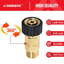 M22-14mm Female to M22-14 Male Swivel Adapter 5000PSI-2