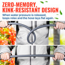 50FT Easy-grip 5/8'' Garden Hose (Grey)-5