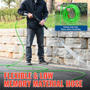 25FT Super Flexible Pressure Washer Hose 3200 PSI (Green)-5