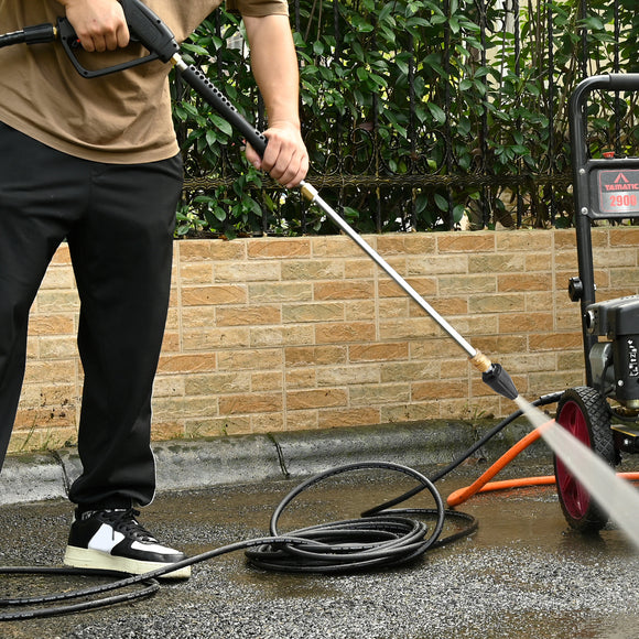 50FT Pressure Washer Hose, Gun & Turbo Nozzle