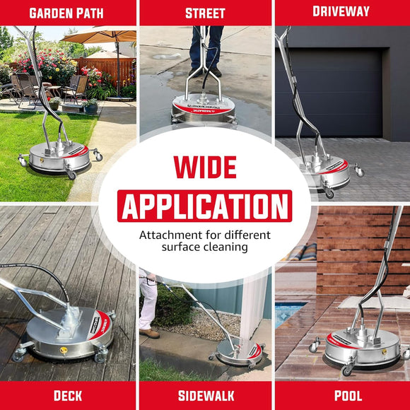 21" Surface Cleaner Stainless Steel House 4500 PSI 5.0 GPM