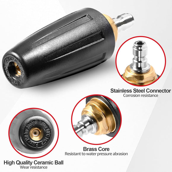 Turbo Nozzle with 5 Spray Nozzles 3600 PSI 4.0 GPM