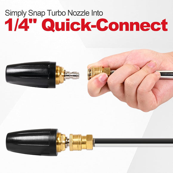 Turbo Nozzle with 5 Spray Nozzles 3600 PSI 4.0 GPM