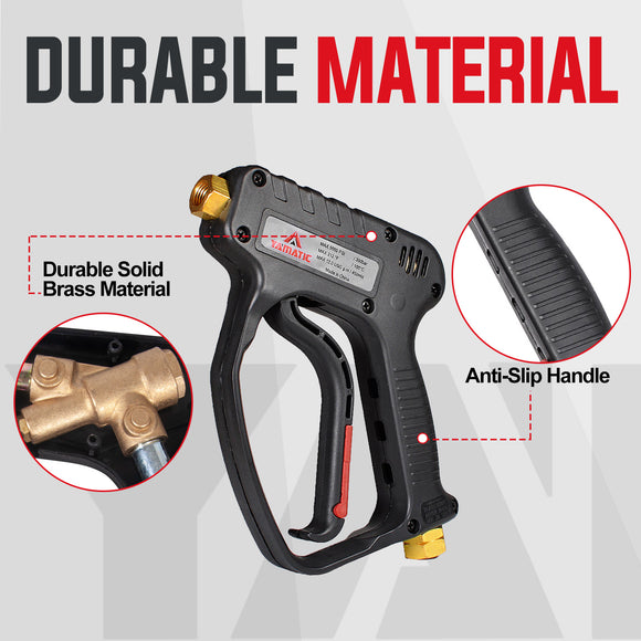 Short Pressure Washer Gun with Foam Cannon 5000 PSI