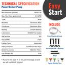 3/4" Shaft Horizontal Pump With Tips 3400 PSI @ 2.5 GPM-7