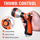 50FT Durable 5/8'' Garden Hose with Nozzle-7