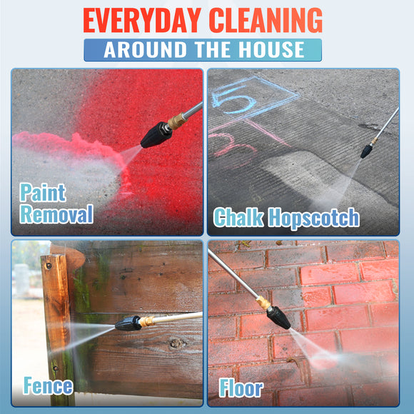 Turbo Nozzle with 5 Spray Nozzles 3000 PSI 4.0 GPM