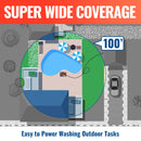 100FT Kink Resistant Pressure Washer Hose 3200 PSI-8