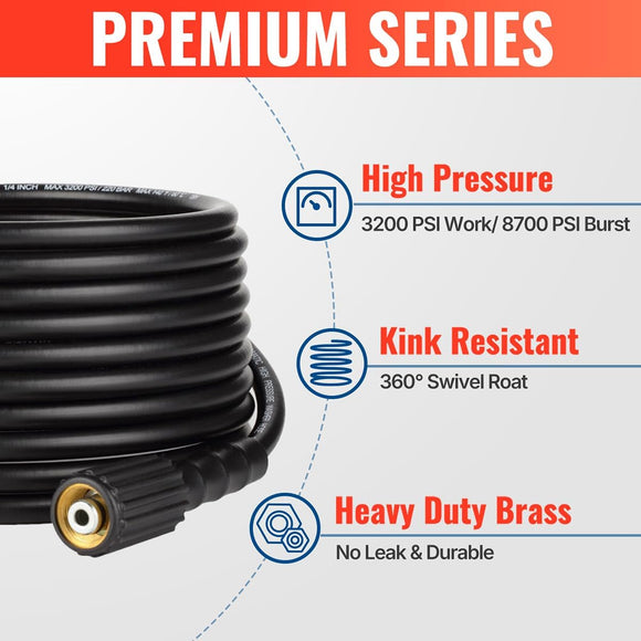 Pressure Washer Gun Kit with Turbo Nozzle 4000 PSI