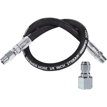 3FT 3/8" Pressure Washer Whip Hose with Plug 4000 PSI