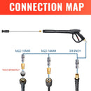 Pressure Washer Gun Kit with Adjustable Nozzle 4000 PSI-3