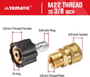 M22 to 3/8" Quick Connector 4000 PSI-5