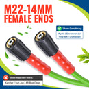 25FT Super Flexible Pressure Washer Hose 3200 PSI (Green)-8