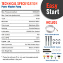 7/8" Shaft Vertical Pump With Tips 3000 PSI 2.5 GPM-8