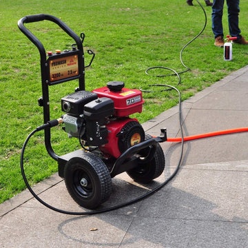 YAMATIC Pressure Washer Hose 25 FT 1/4" | M22-14mm Brass Thread Replacement | 3200 PSI - 0