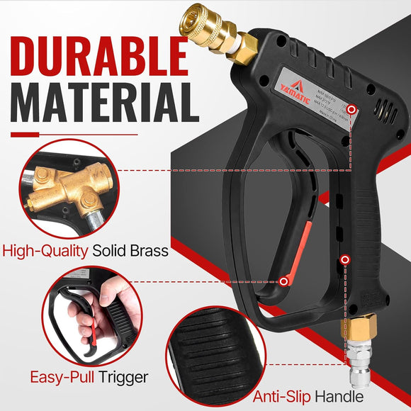 Swivel Short Gun & 3/8" Rubber Hose