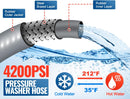 100FT 3/8" Non Marking Rubber Pressure Washer Hose Stainless Steel Connect 4200 PSI-7