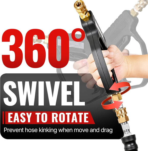 Swivel Short Gun & 3/8" Rubber Hose