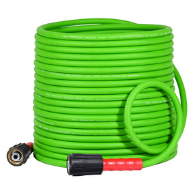 75FT Super Flexible Pressure Washer Hose 3200 PSI (Green)