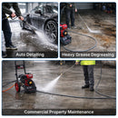 100FT 3/8" Non Marking Rubber Pressure Washer Hose 4200 PSI-9