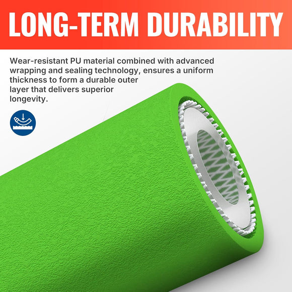 50FT Flexible Pressure Washer Hose With Heat-resistant Sleeve 3400 PSI