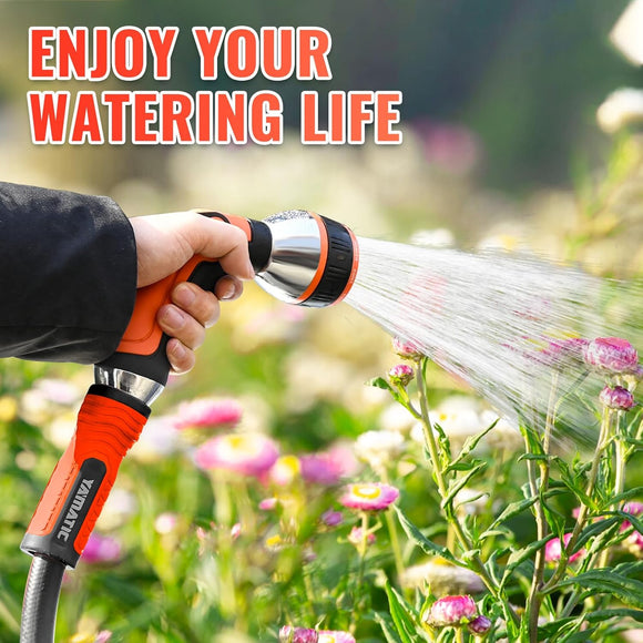 50FT Durable 5/8'' Garden Hose with Nozzle