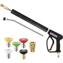 Pressure Washer Gun with Wand 3/8" Swivel Inlet 5000 PSI-1