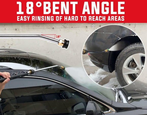 Pressure Washer Gun with Wand 3/8" Swivel Inlet 5000 PSI