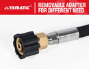 4FT 3/8" Pressure Washer Whip Hose with M22 Adapter 4000 PSI-2
