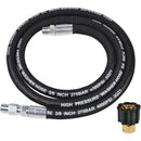 5FT 3/8" Pressure Washer Whip Hose with M22 Adapter 4000 PSI-1