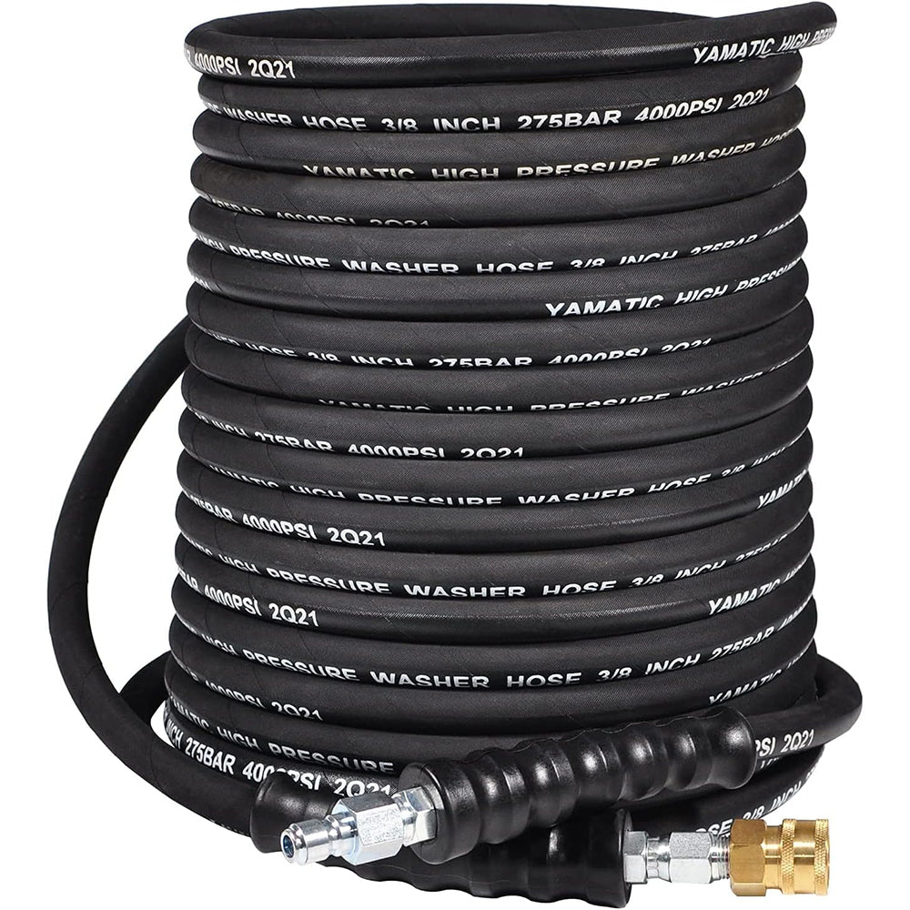(WS) 3/8" Rubber Pressure Washer Hose 4000 PSI