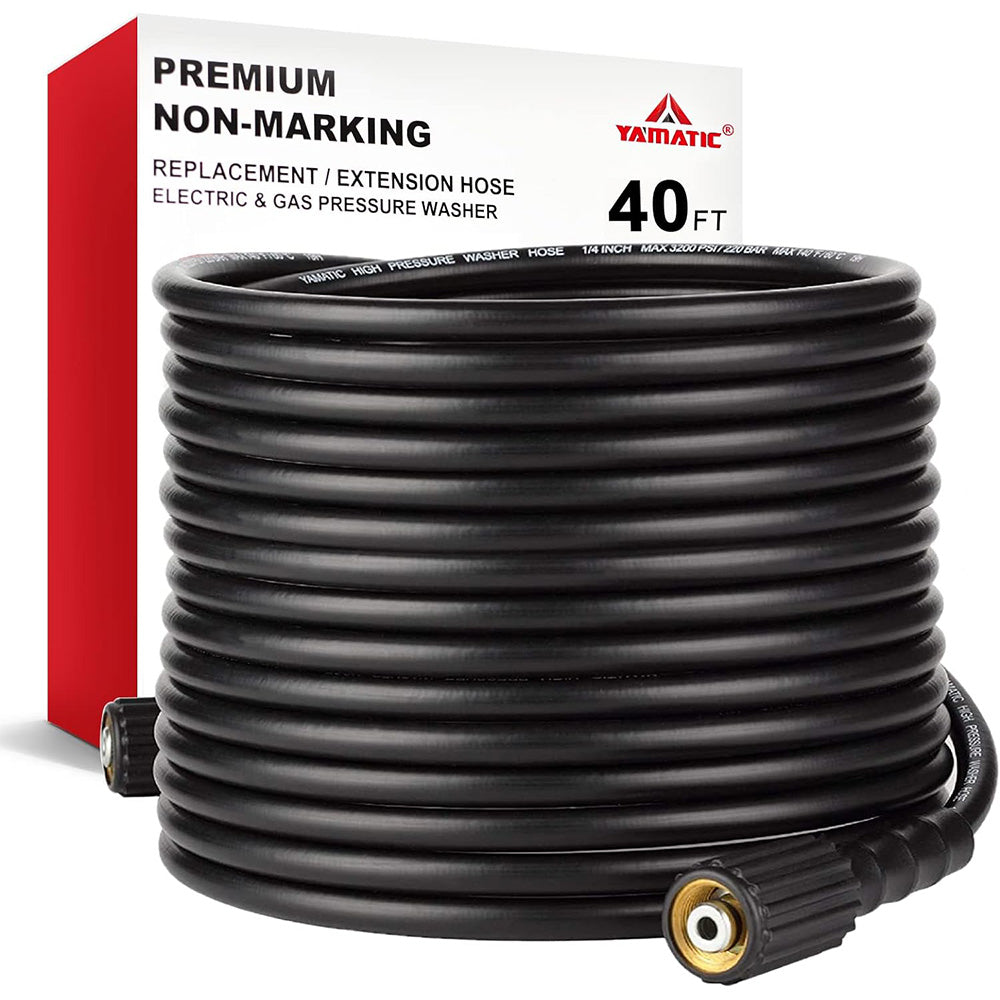 40FT Kink Resistant Pressure Washer Hose 3200 PSI