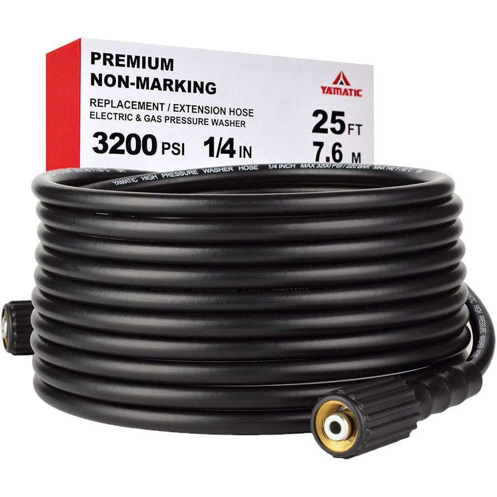 25FT Kink Resistant Pressure Washer Hose 3200 PSI