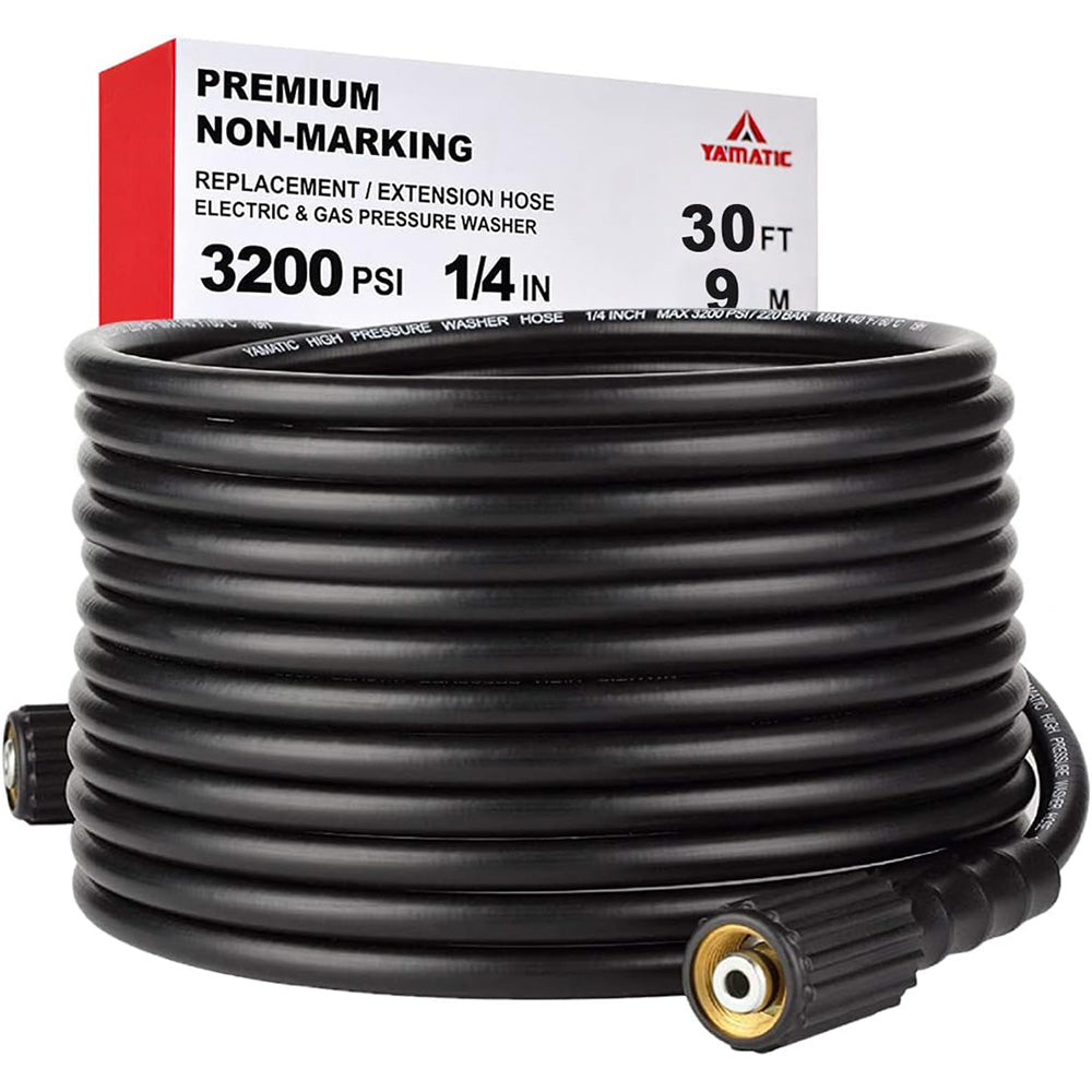 30FT Kink Resistant Pressure Washer Hose 3200 PSI