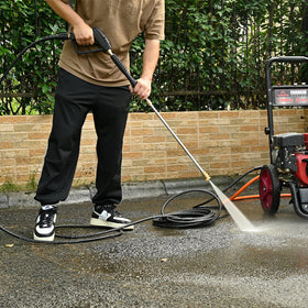 50FT Kink Resistant Pressure Washer Hose with Quick Connect 3200 PSI - 0