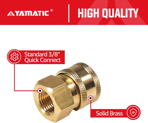 3/8'' Socket to 3/8'' Female NPT 4000 PSI