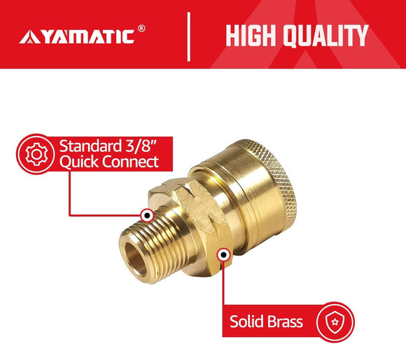 3/8'' Socket to 3/8'' Male NPT 4000 PSI
