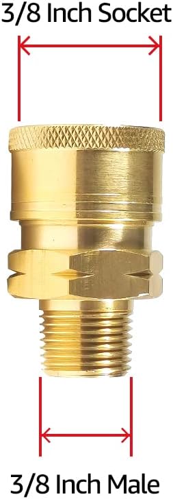 3/8'' Socket to 3/8'' Male NPT 4000 PSI
