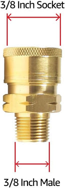 3/8'' Socket to 3/8'' Male NPT 4000 PSI-5